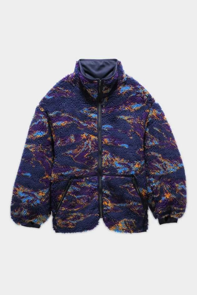 R13 Jackets and Coats Women OVERSIZED ZIPUP FLEECE JACKET 8211 NAVY SWIRL R13 Jackets and Coats Women OVERSIZED ZIPUP FLEECE JACKET 8211 NAVY SWIRL
