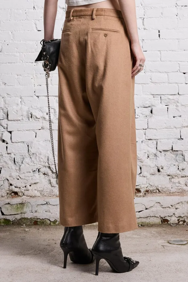 R13 Pants and Shorts Women ARTICULATED KNEE TROUSER 8211 CAMEL