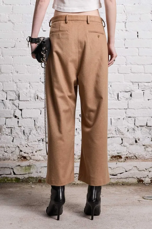 R13 Pants and Shorts Women ARTICULATED KNEE TROUSER 8211 CAMEL