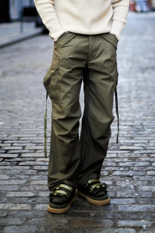 R13 Sale Men MARK MILITARY CARGO PANTS 8211 VINTAGE OLIVE