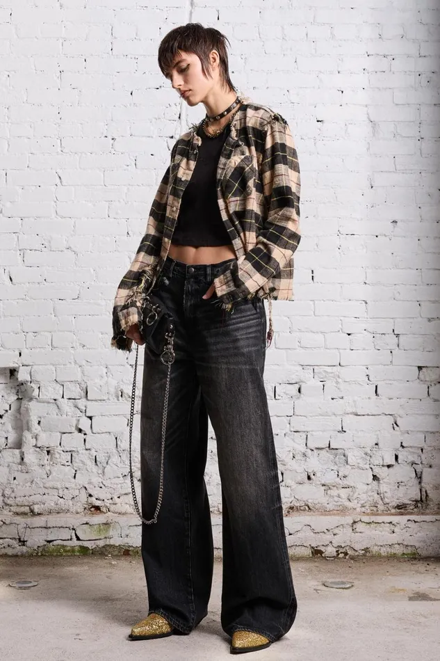 R13 Sale Women D039ARCY LOOSE JEAN 8211 ETON SELVEDGE BLACK