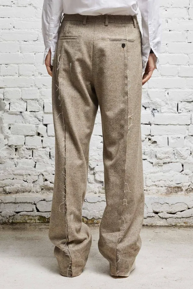 R13 Sale Women INVERTED TROUSER 8211 OATMEAL