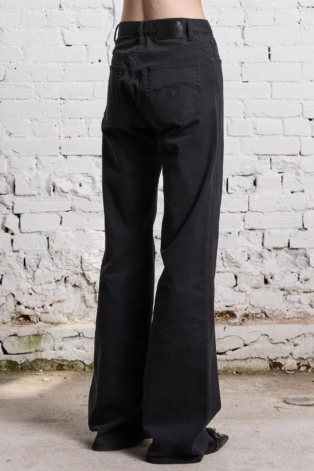 R13 Sale Women JANE JEAN 8211 BLACK BEDFORD CORD STRETCH