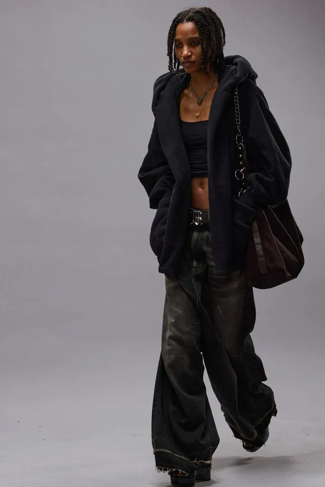 R13 Sale Women JESSE JEAN 8211 ABBEY BLACK