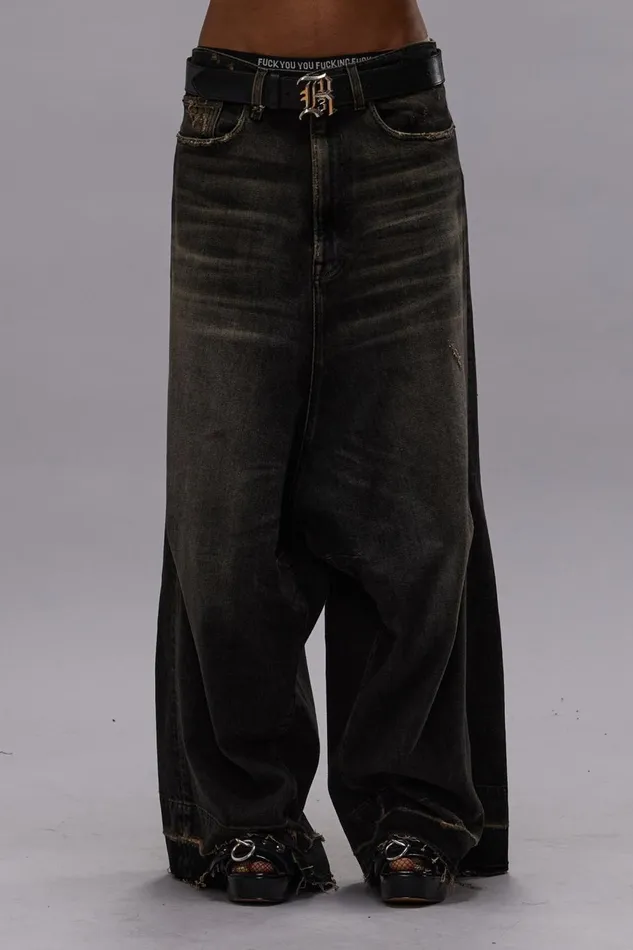 R13 Sale Women JESSE JEAN 8211 ABBEY BLACK