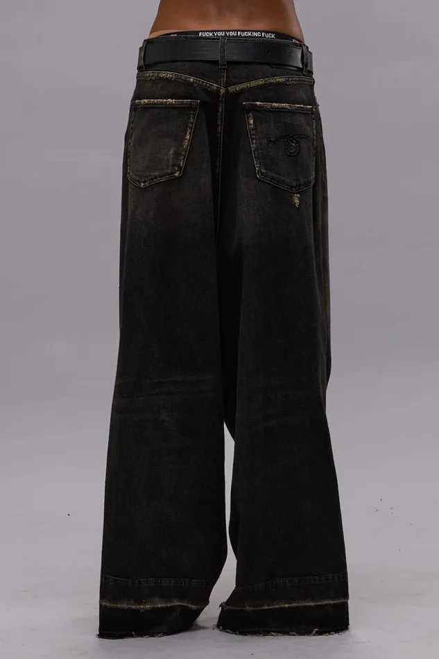R13 Sale Women JESSE JEAN 8211 ABBEY BLACK