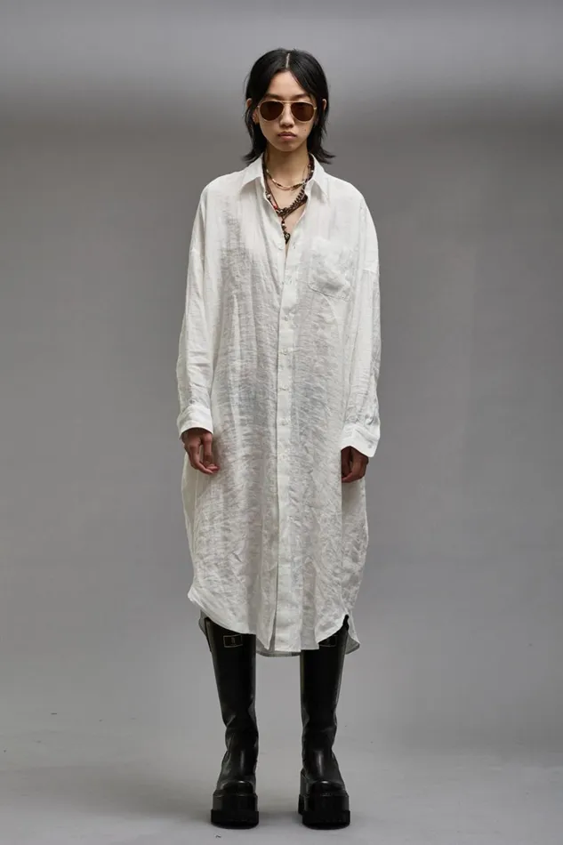 R13 Sale Women JUMBO SHIRTDRESS 8211 WHITE