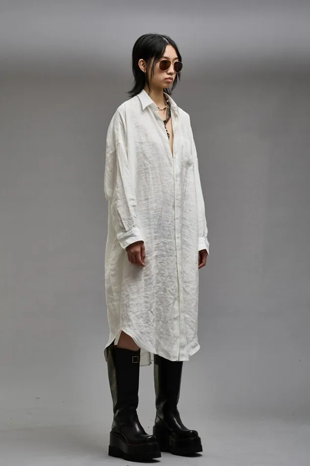 R13 Sale Women JUMBO SHIRTDRESS 8211 WHITE