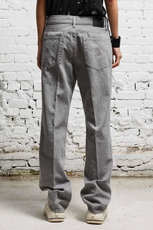 R13 Sale Women LEMMY SLIM JEAN 8211 RINSE GREY