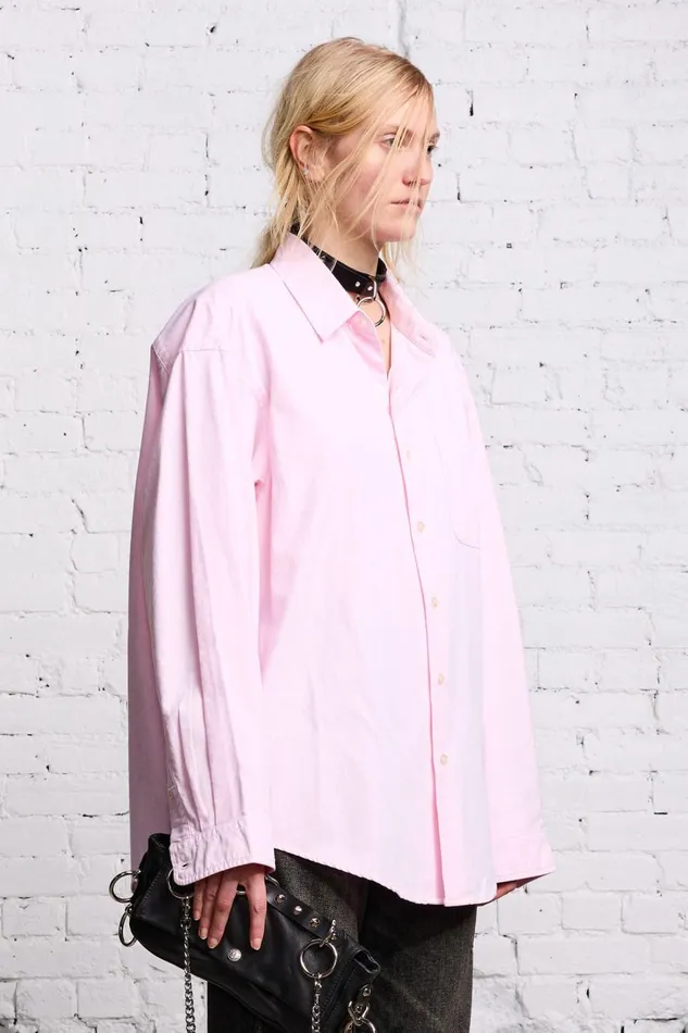 R13 Sale Women LONG SLEEVE BUTTONUP 8211 LIGHT PINK