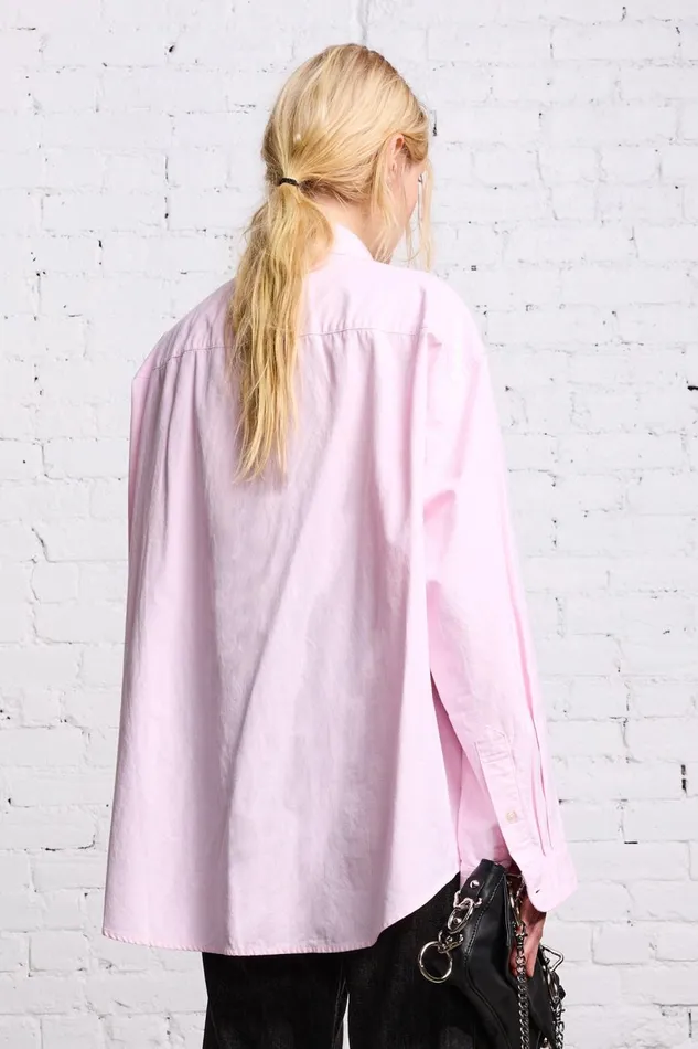 R13 Sale Women LONG SLEEVE BUTTONUP 8211 LIGHT PINK