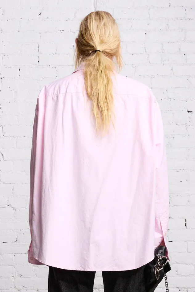 R13 Sale Women LONG SLEEVE BUTTONUP 8211 LIGHT PINK