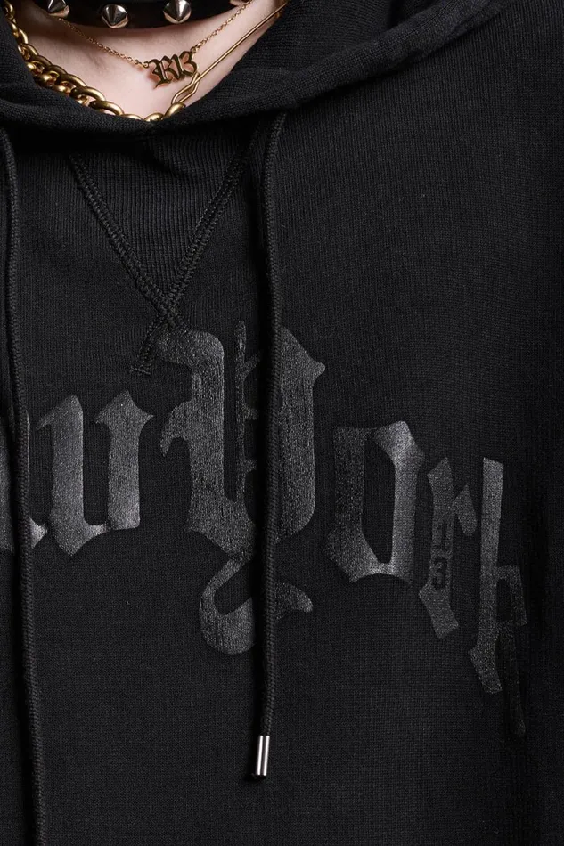 R13 Sale Women OVERSIZED NEW YORK HOODIE 8211 BLACKOUT