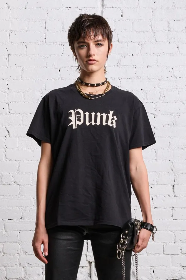 R13 Sale Women PUNK BOY T 8211 BLACK