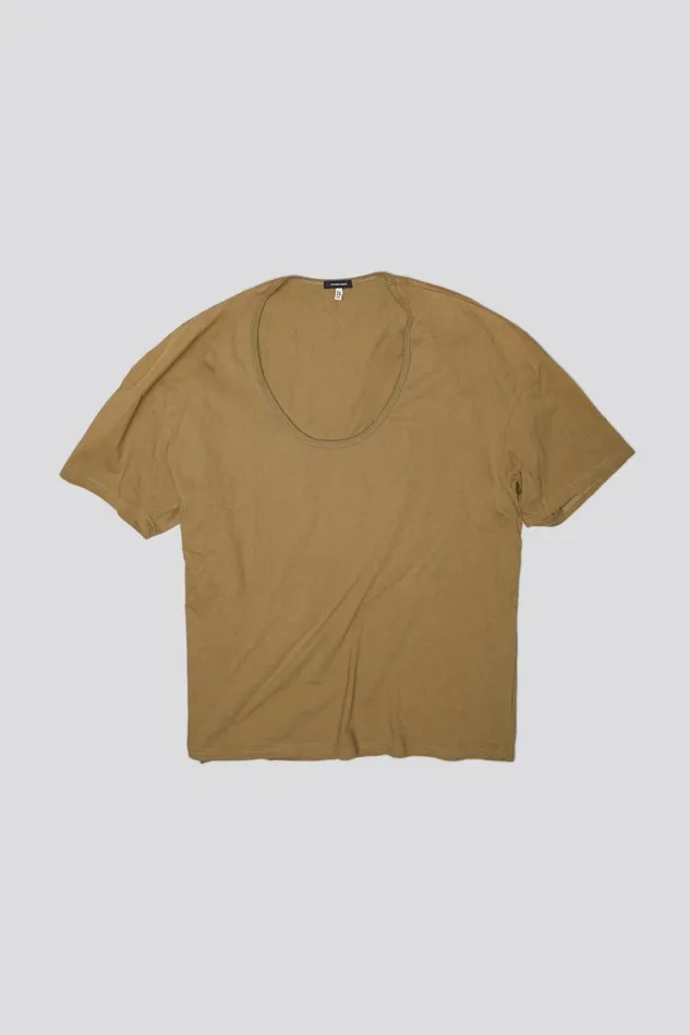 R13 Sale Women SCOOP NECK RELAXED T 8211 LIGHT OLIVE
