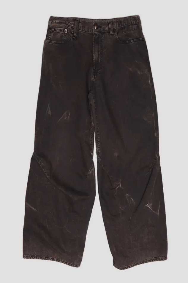 R13 Sale Women TINA ARTICULATED JEAN 8211 RUSSEL ACID BLACK