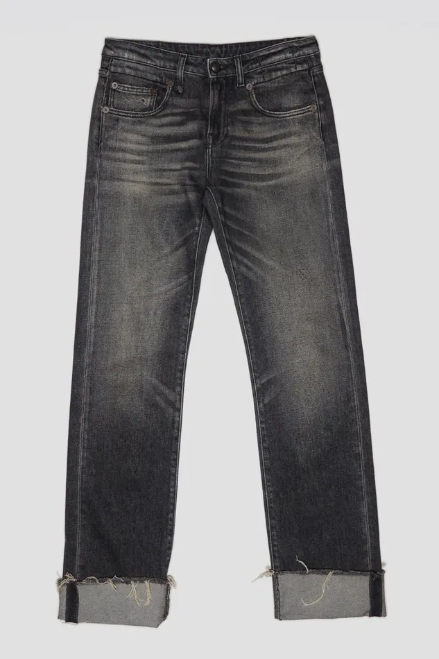 R13 Sale Women TOBI BOY JEAN 8211 ABBEY BLACK