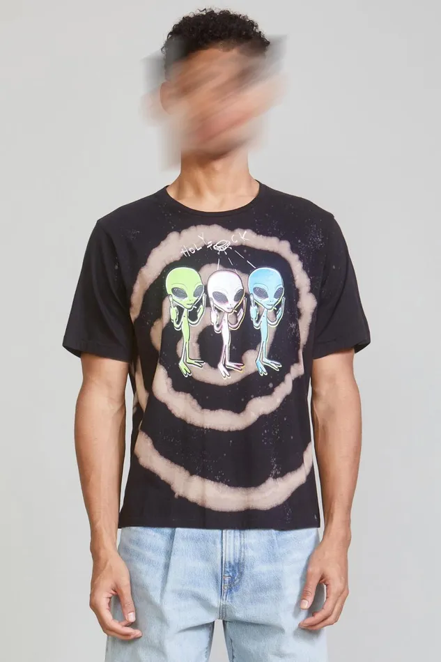 R13 TShirts Women Holy Fck Boy T 8211 Black Swirl Denim