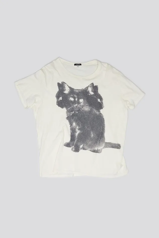 R13 TShirts Women TRIPLE CAT BOY T 8211 ECRU