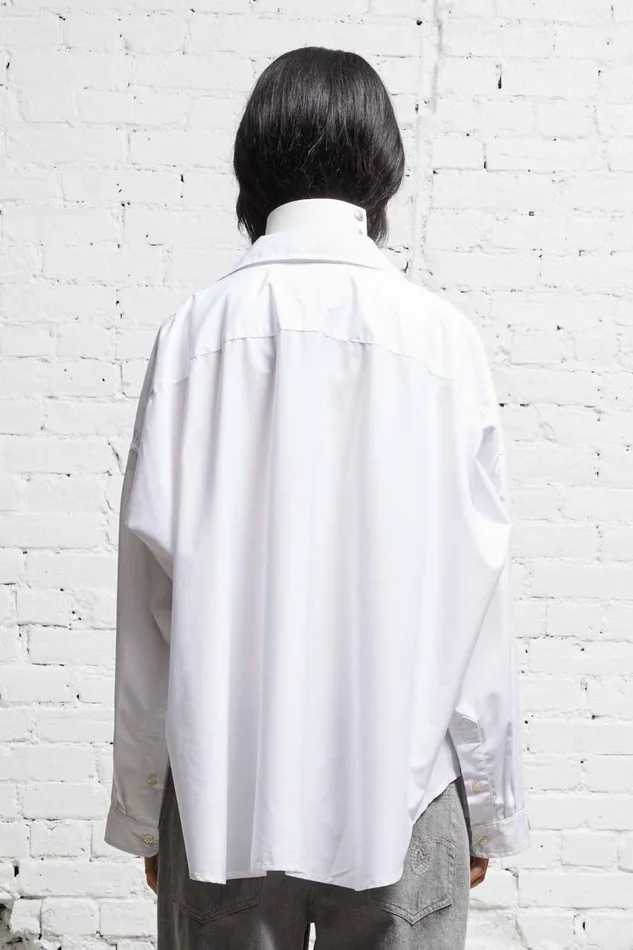 R13 Tops Women LONG SLEEVE BUTTONUP 8211 WHITE
