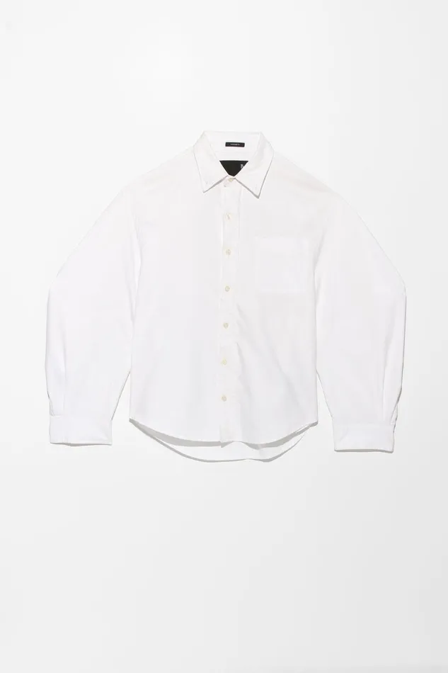 R13 Tops Women ZIGGY BUTTON DOWN 8211 WHITE
