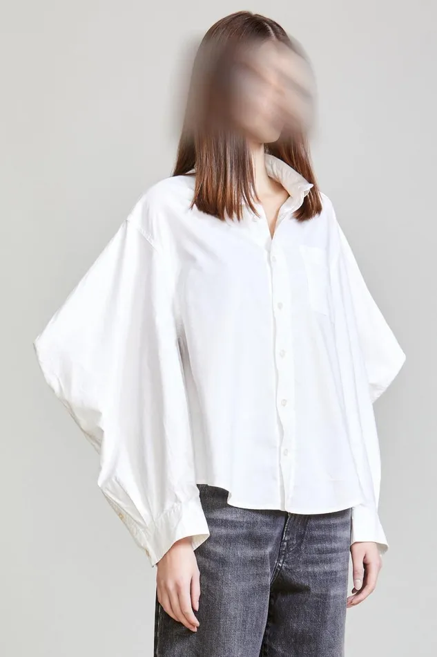 R13 Tops Women ZIGGY BUTTON DOWN 8211 WHITE