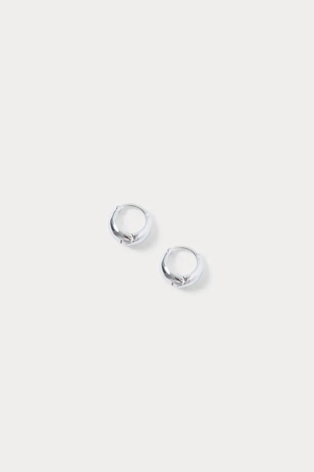 Rachel Comey Jewelry Women Baby Alpha Hoop Silver