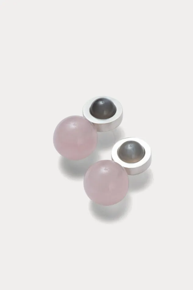 Rachel Comey Jewelry Women Quarry Ata Earrings Pair Gray Moonstonerose Quartz Rachel Comey Jewelry Women Quarry Ata Earrings Pair Gray Moonstonerose Quartz