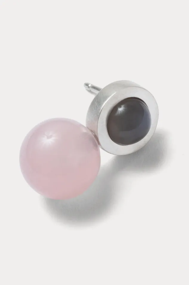 Rachel Comey Jewelry Women Quarry Ata Earrings Pair Gray Moonstonerose Quartz Rachel Comey Jewelry Women Quarry Ata Earrings Pair Gray Moonstonerose Quartz