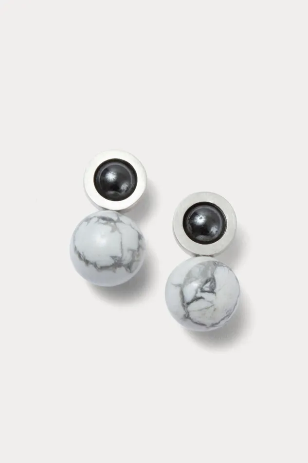 Rachel Comey Jewelry Women Quarry Ata Earrings Pair Gray Moonstonerose Quartz Rachel Comey Jewelry Women Quarry Ata Earrings Pair Gray Moonstonerose Quartz