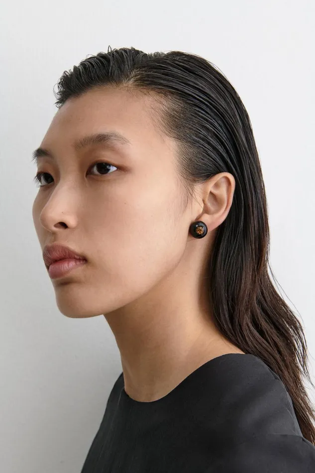 Rachel Comey Jewelry Women Studded Goble Earring Black