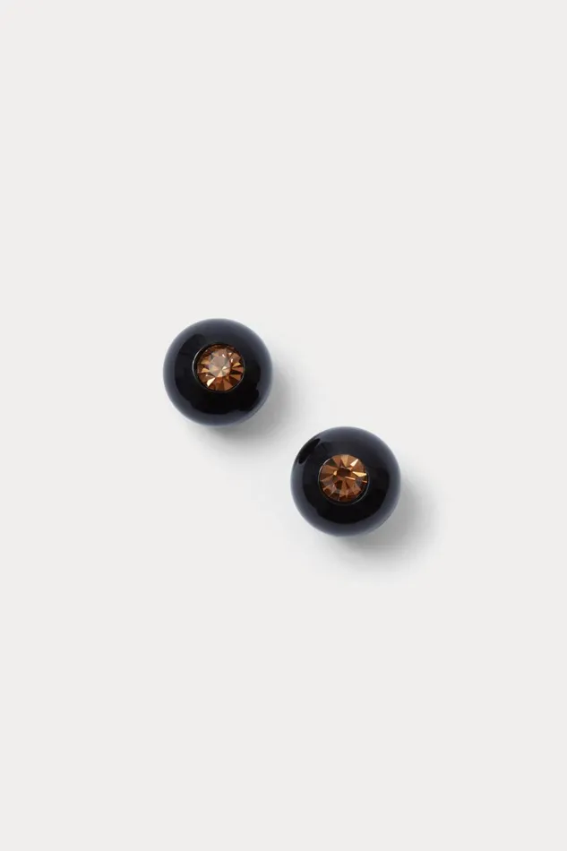Rachel Comey Jewelry Women Studded Goble Earring Black Rachel Comey Jewelry Women Studded Goble Earring Black