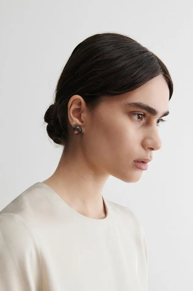 Rachel Comey Jewelry Women Studded Goble Earring Black Rachel Comey Jewelry Women Studded Goble Earring Black