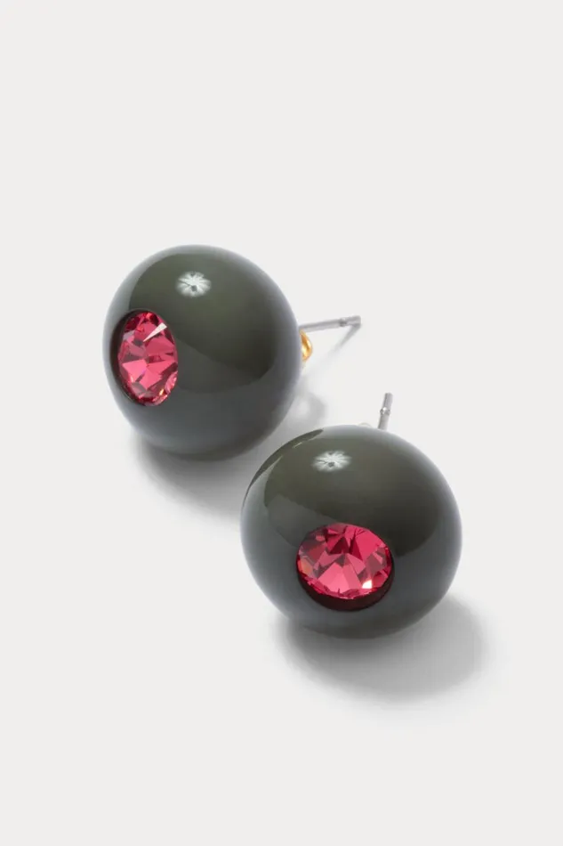 Rachel Comey Jewelry Women Studded Goble Earring Black Rachel Comey Jewelry Women Studded Goble Earring Black