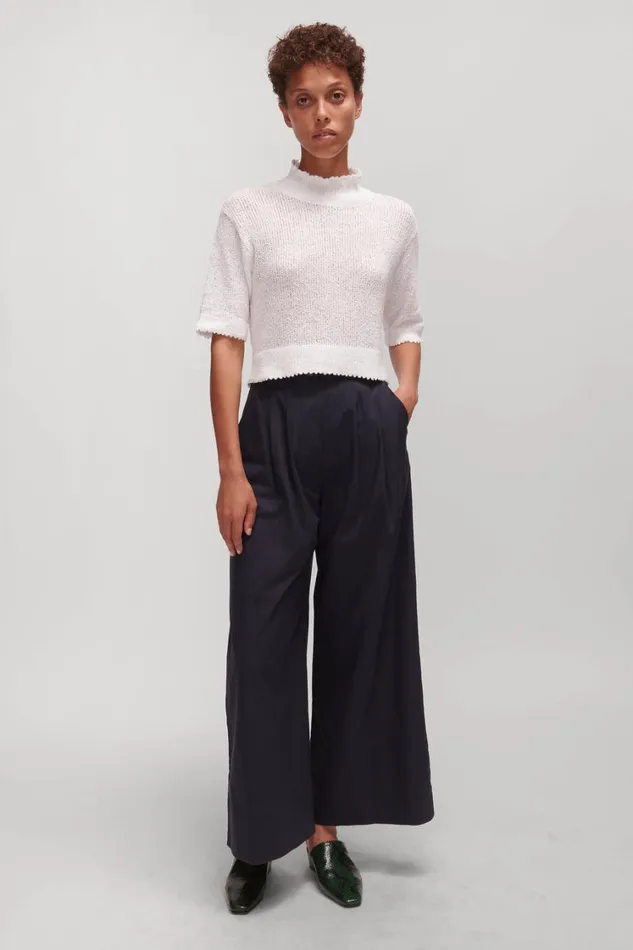 Rachel Comey Knits Women Cropped Tee Black Rachel Comey Knits Women Cropped Tee Black