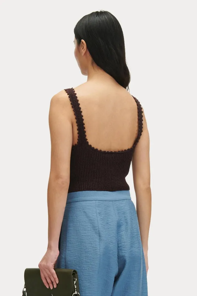 Rachel Comey Knits Women Hana Top Chocolate