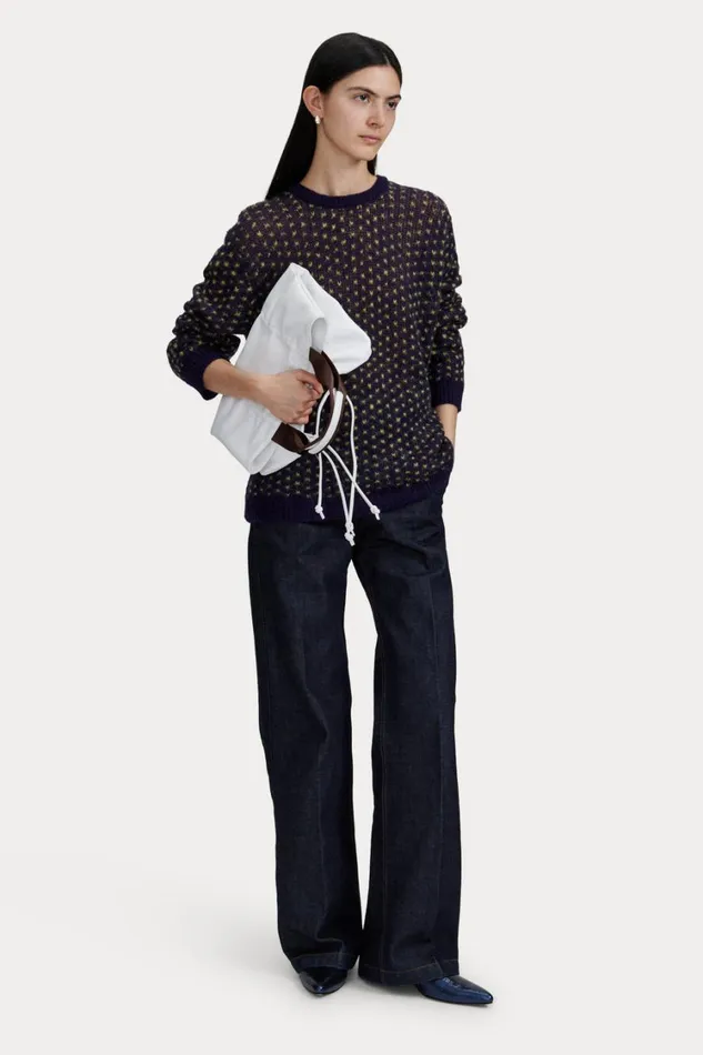 Rachel Comey Knits Women Lokki Sweater Navy Multi