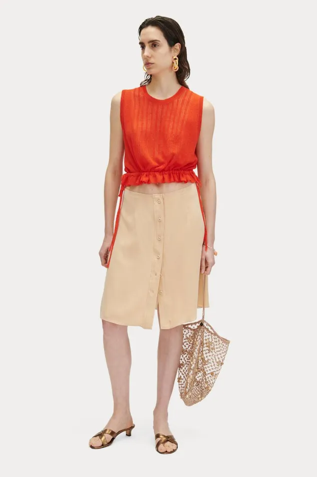 Rachel Comey Knits Women New Aires Top Coral Rachel Comey Knits Women New Aires Top Coral