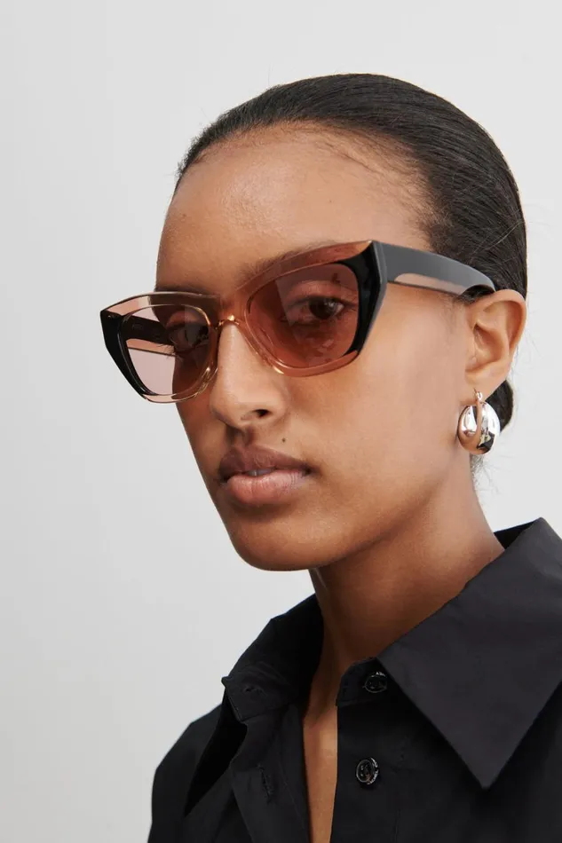 Rachel Comey Sunglasses Women Ayres Sunglasses Blackclear Pink