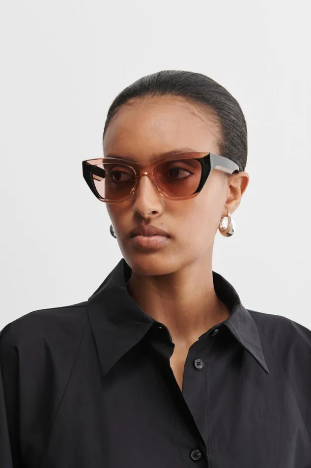 Rachel Comey Sunglasses Women Ayres Sunglasses Blackclear Pink