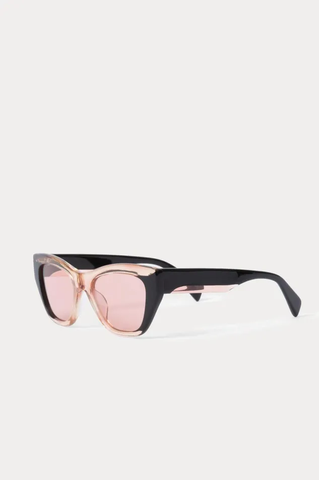Rachel Comey Sunglasses Women Ayres Sunglasses Blackclear Pink