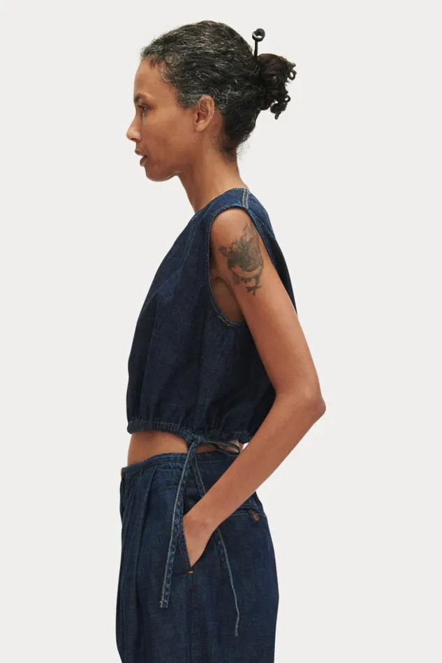 Rachel Comey Tops Women Aires Top Dark Indigo Rachel Comey Tops Women Aires Top Dark Indigo