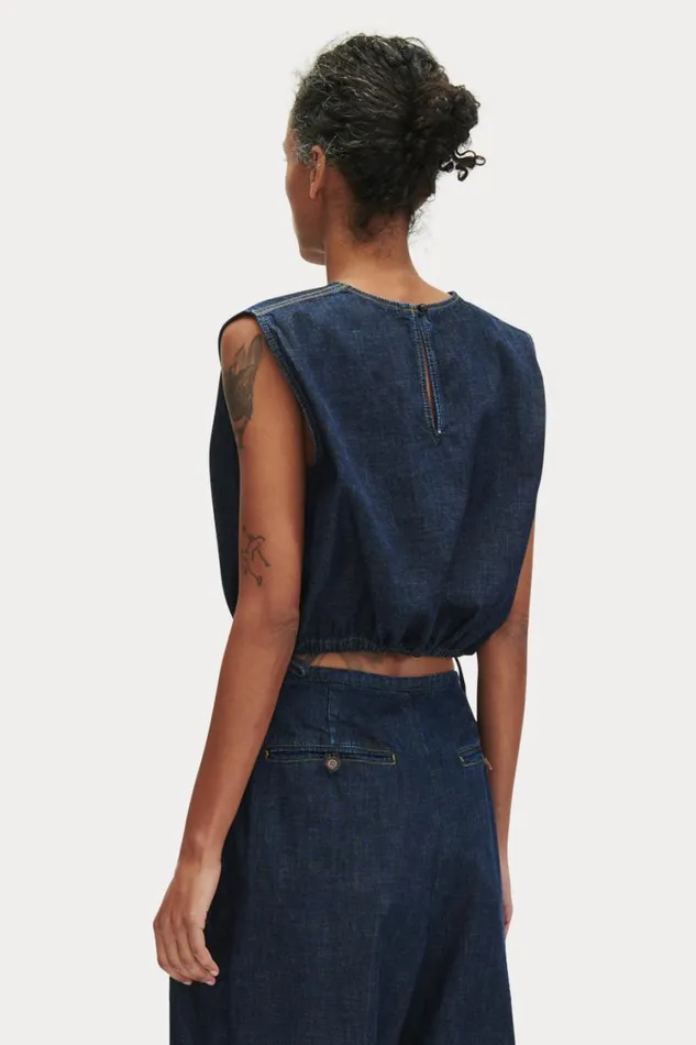 Rachel Comey Tops Women Aires Top Dark Indigo Rachel Comey Tops Women Aires Top Dark Indigo