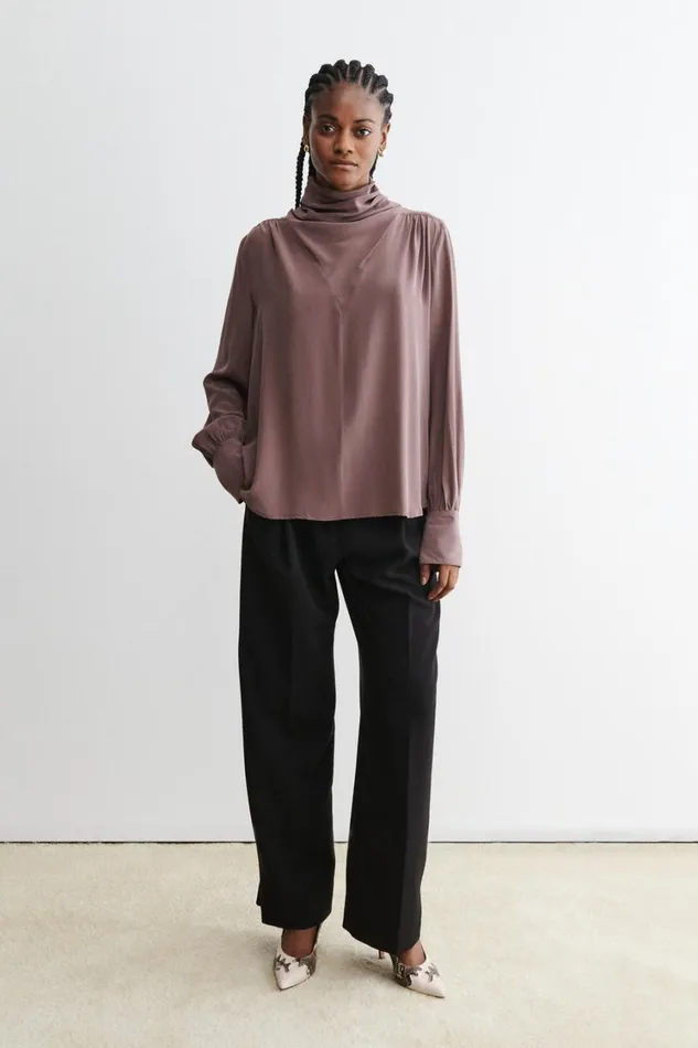 Rachel Comey Tops Women Casben Top Mauve Rachel Comey Tops Women Casben Top Mauve