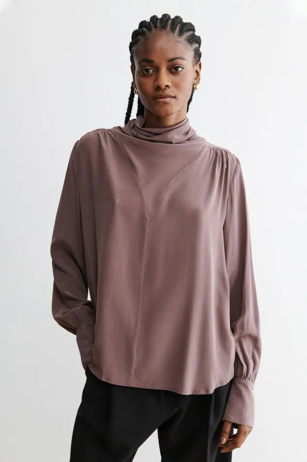 Rachel Comey Tops Women Casben Top Mauve Rachel Comey Tops Women Casben Top Mauve