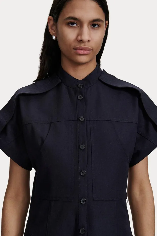 Rachel Comey Tops Women Zanja Shirt Navy Rachel Comey Tops Women Zanja Shirt Navy