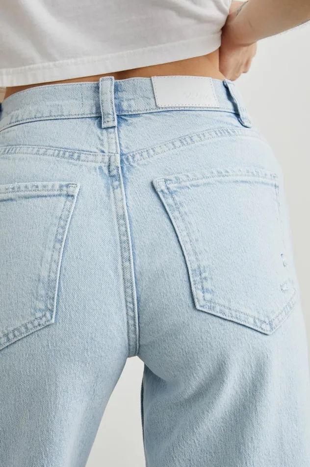 Rails Denim Women GETTY CROP WIDE LEG Ocean Breeze Distress