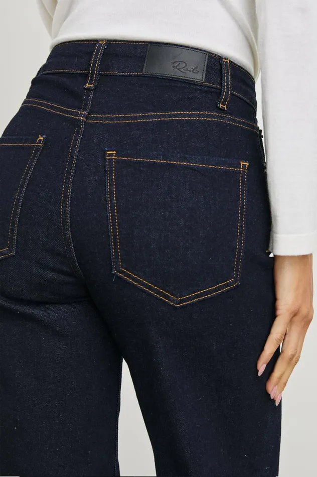Rails Denim Women GETTY WIDE LEG Midnight Blues Cuffed