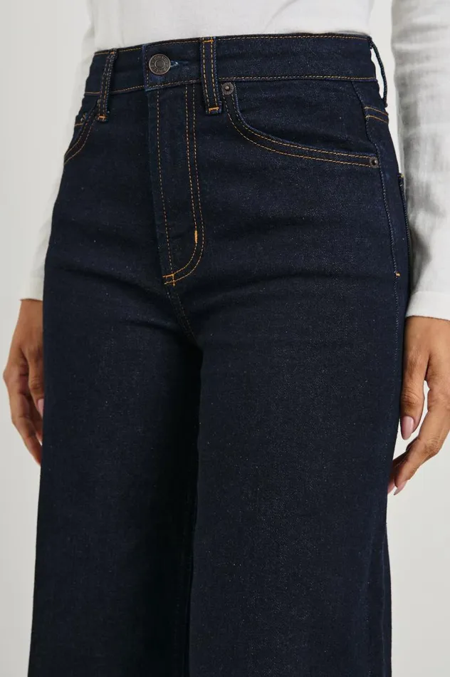 Rails Denim Women GETTY WIDE LEG Midnight Blues Cuffed