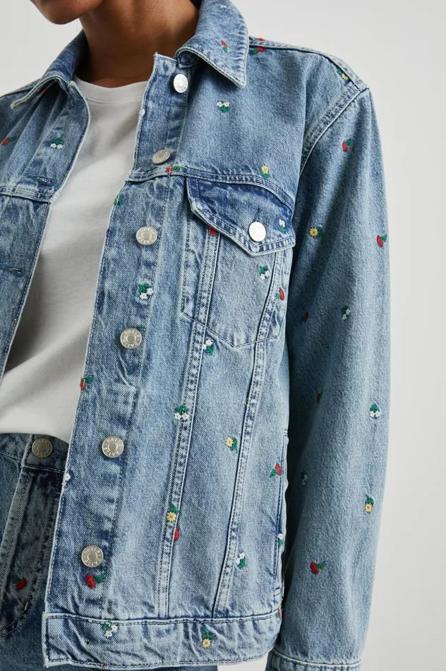 Rails Denim Women GROVE BOYFRIEND TRUCKER JACKET Flower Field